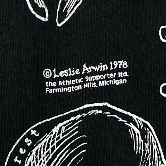 Vintage Leslie Arwin Skeleton Human Anatomy Short Sleeve T Shirt Double-sided - Picture 4 of 9